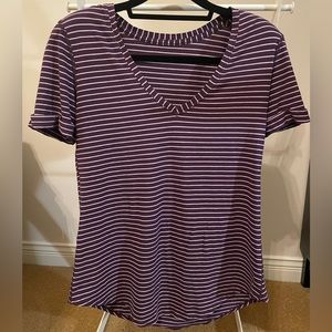 Lululemon Cuffed Sleeve V-Neck Tee
